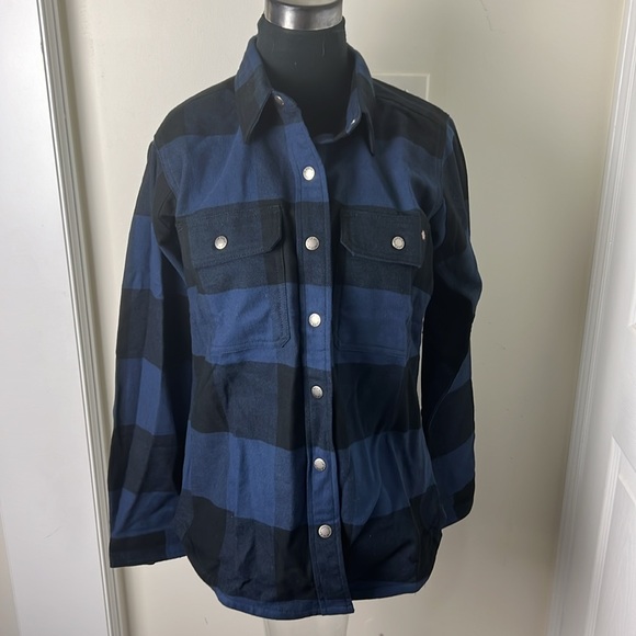 Dickies Flannel Plaid Lagenlook Utility Shirt Size Medium - Picture 6 of 9